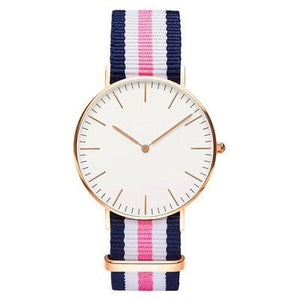 18 Styles Ultra Slim Quartz Watch Simple Nylon Band Relogio Masculino  Fashion woman men Wristwatches Geneva Ladies Quartz Watch