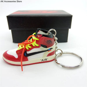 Personality DIY Air Jordan Generation AIR JORDAN1-13 Stereo 3D Sneaker Model Keychain For Gift