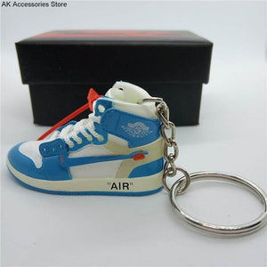 Personality DIY Air Jordan Generation AIR JORDAN1-13 Stereo 3D Sneaker Model Keychain For Gift