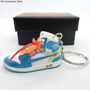 Personality DIY Air Jordan Generation AIR JORDAN1-13 Stereo 3D Sneaker Model Keychain For Gift