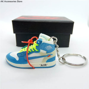 Personality DIY Air Jordan Generation AIR JORDAN1-13 Stereo 3D Sneaker Model Keychain For Gift