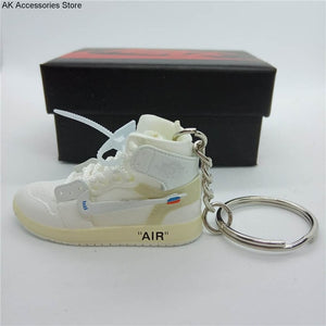 Personality DIY Air Jordan Generation AIR JORDAN1-13 Stereo 3D Sneaker Model Keychain For Gift