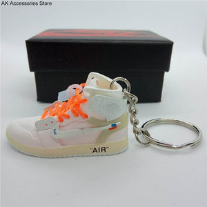 Personality DIY Air Jordan Generation AIR JORDAN1-13 Stereo 3D Sneaker Model Keychain For Gift