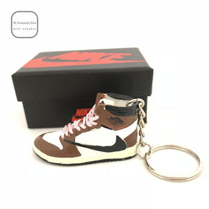 Personality DIY Air Jordan Generation AIR JORDAN1-13 Stereo 3D Sneaker Model Keychain For Gift