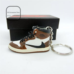 Personality DIY Air Jordan Generation AIR JORDAN1-13 Stereo 3D Sneaker Model Keychain For Gift