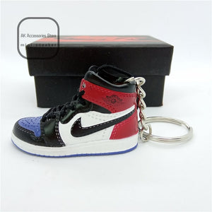 Personality DIY Air Jordan Generation AIR JORDAN1-13 Stereo 3D Sneaker Model Keychain For Gift