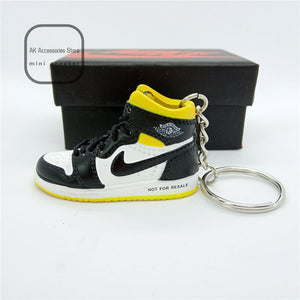 Personality DIY Air Jordan Generation AIR JORDAN1-13 Stereo 3D Sneaker Model Keychain For Gift