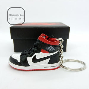 Personality DIY Air Jordan Generation AIR JORDAN1-13 Stereo 3D Sneaker Model Keychain For Gift