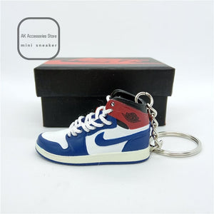 Personality DIY Air Jordan Generation AIR JORDAN1-13 Stereo 3D Sneaker Model Keychain For Gift