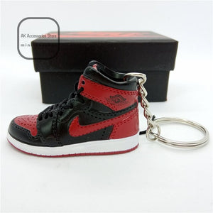 Personality DIY Air Jordan Generation AIR JORDAN1-13 Stereo 3D Sneaker Model Keychain For Gift