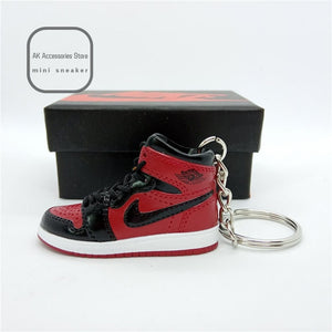 Personality DIY Air Jordan Generation AIR JORDAN1-13 Stereo 3D Sneaker Model Keychain For Gift