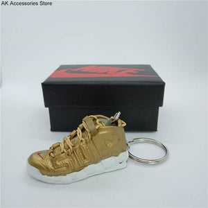 Personality DIY Air Jordan Generation AIR JORDAN1-13 Stereo 3D Sneaker Model Keychain For Gift