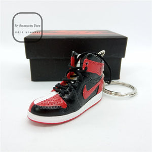 Personality DIY Air Jordan Generation AIR JORDAN1-13 Stereo 3D Sneaker Model Keychain For Gift