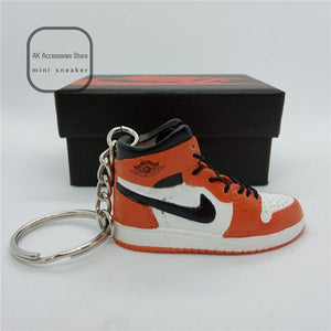 Personality DIY Air Jordan Generation AIR JORDAN1-13 Stereo 3D Sneaker Model Keychain For Gift