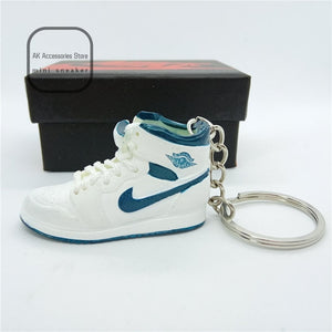 Personality DIY Air Jordan Generation AIR JORDAN1-13 Stereo 3D Sneaker Model Keychain For Gift