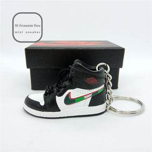 Personality DIY Air Jordan Generation AIR JORDAN1-13 Stereo 3D Sneaker Model Keychain For Gift