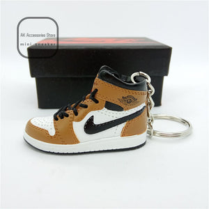 Personality DIY Air Jordan Generation AIR JORDAN1-13 Stereo 3D Sneaker Model Keychain For Gift