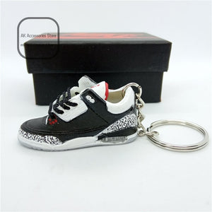 Personality DIY Air Jordan Generation AIR JORDAN1-13 Stereo 3D Sneaker Model Keychain For Gift