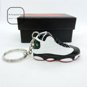 Personality DIY Air Jordan Generation AIR JORDAN1-13 Stereo 3D Sneaker Model Keychain For Gift