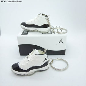 Personality DIY Air Jordan Generation AIR JORDAN1-13 Stereo 3D Sneaker Model Keychain For Gift