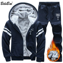 Load image into Gallery viewer, BOLUBAO New Winter Tracksuits Men Set Thicken Hoodies + Pants Suit Spring Sweatshirt Sportswear Set Male Hoodie Sporting Suits